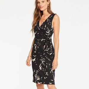 Ann Taylor Black and Tan Wrap Dress